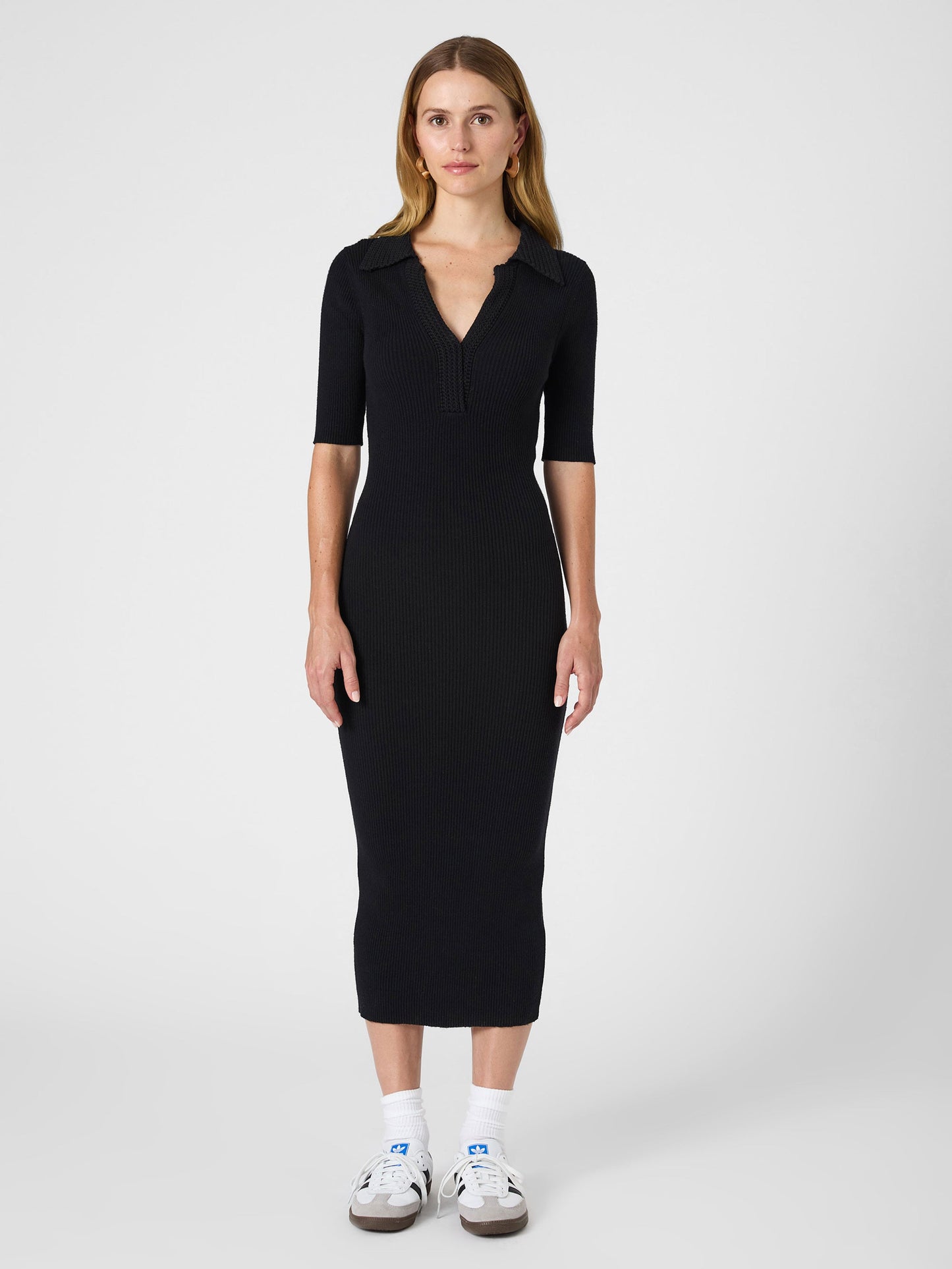 Cosysoft V Neck Midi Dress