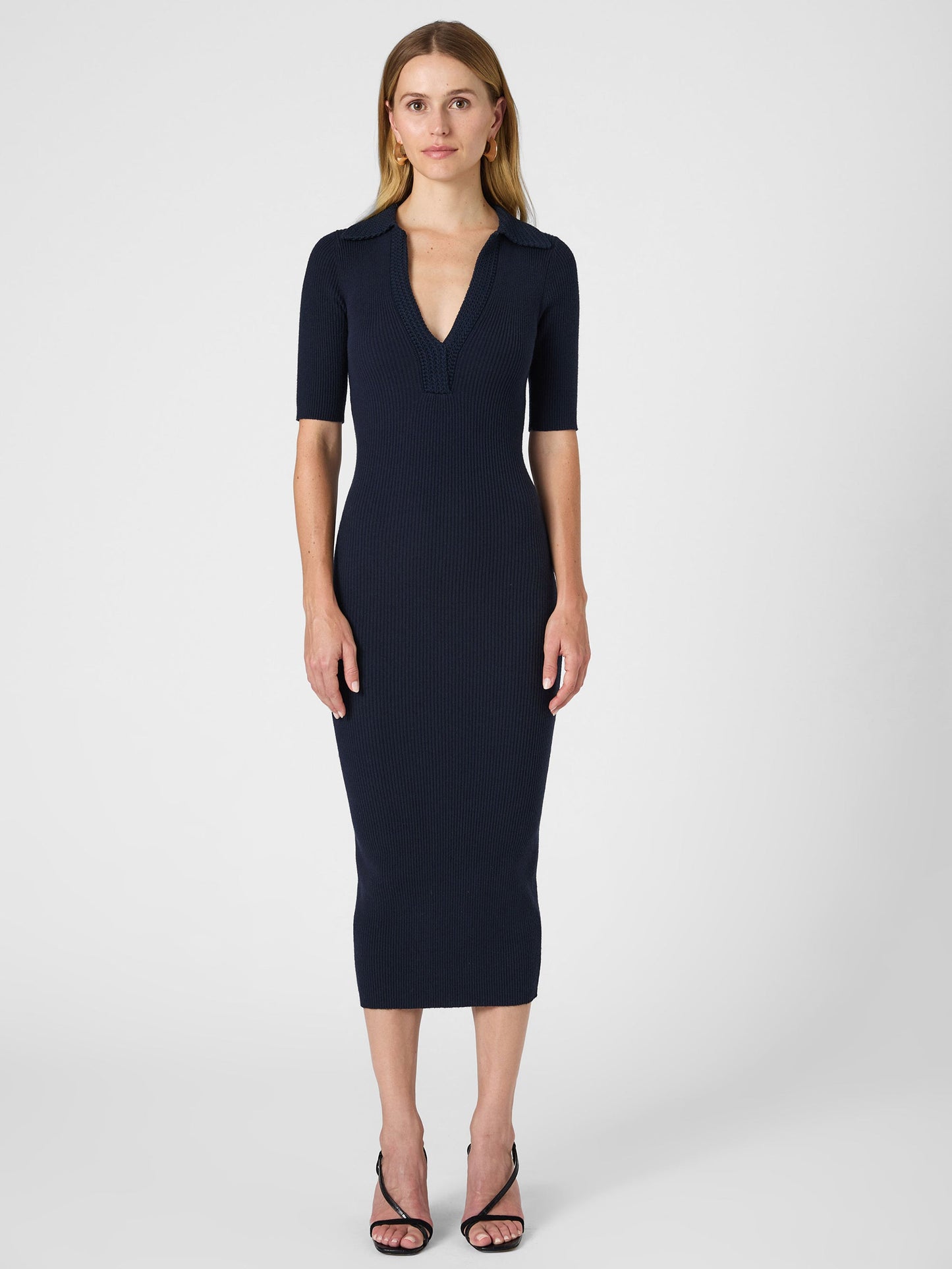 Cosysoft V Neck Midi Dress