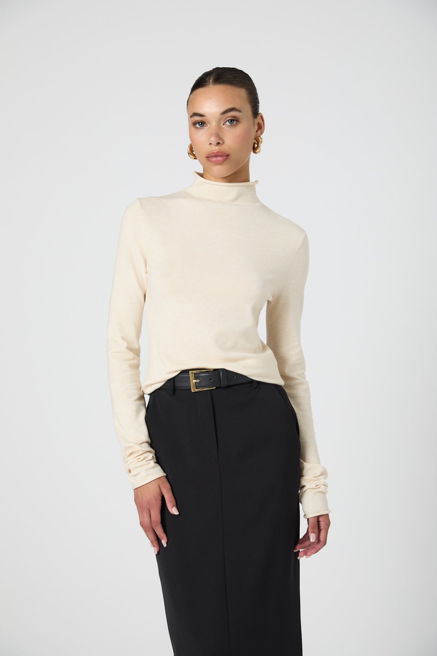 Cosysoft Fitted High Neck Sweater